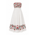 The Inara Strapless Midi Dress